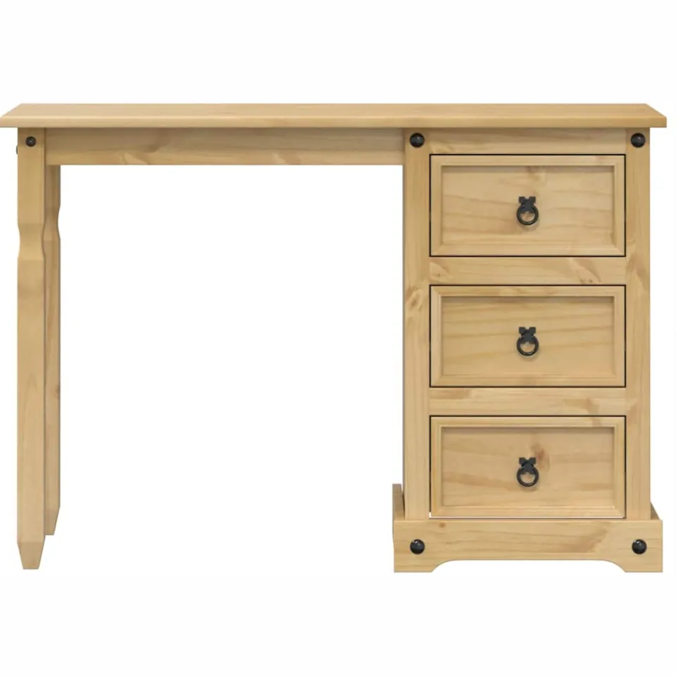 vidaXL Kaptafel Corona 110x47x75 cm massief grenenhout bruin, foto 4