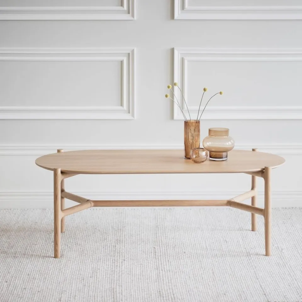 Rowico Home Holton houten salontafel naturel - 130 x 65 cm, foto 2