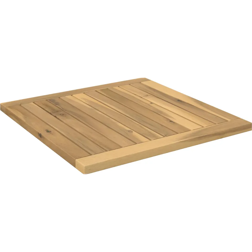vidaXL Tafelblad 48,5 x 49 x 2 cm Rechthoekig Massief Acaciahout Bruin