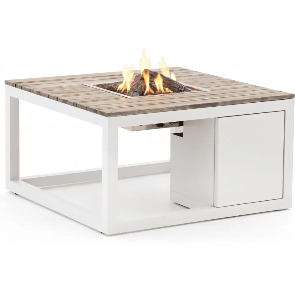 Cosi Cosiraw lounge vuurtafel 100x100x55cm Wit