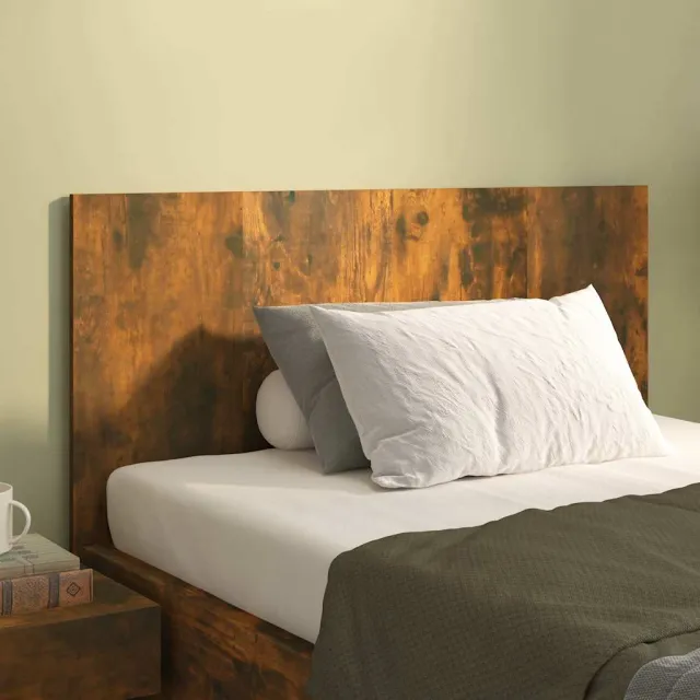 vidaXL Hoofdbord 120x1,5x80 cm bewerkt hout gerookt eikenkleurig Bruin