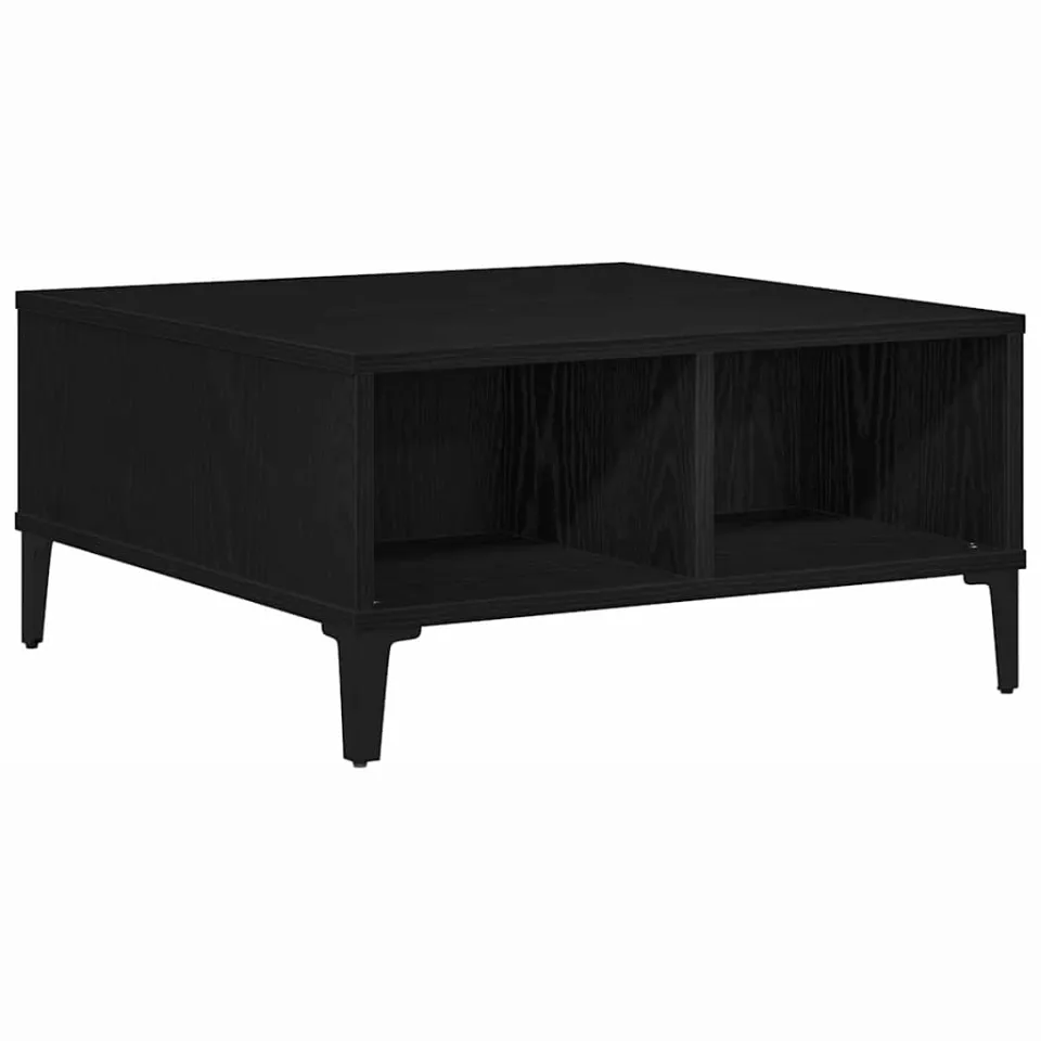 vidaXL Salontafel Zwart Eiken 60 x 60 x 30 cm, foto 3