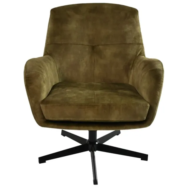 Fauteuil Cleveland groen/zwart polyester