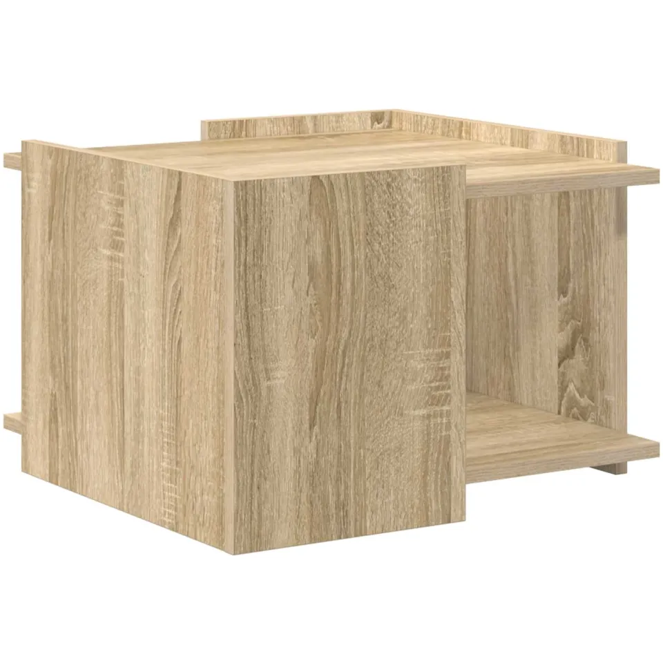 vidaXL Salontafel Sonoma Eiken 50,5 x 50 x 33 cm Bewerkt hout, foto 3