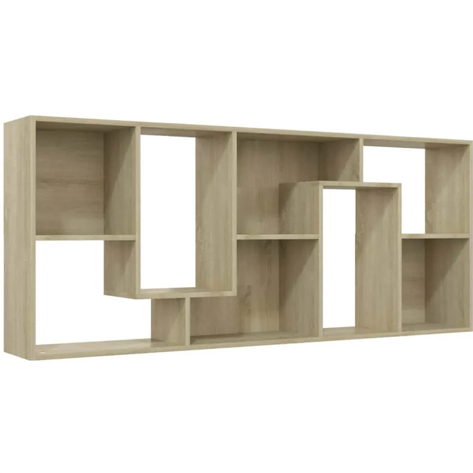 vidaXL Boekenkast 67x24x161 cm bewerkt hout sonoma eikenkleurig, foto 4