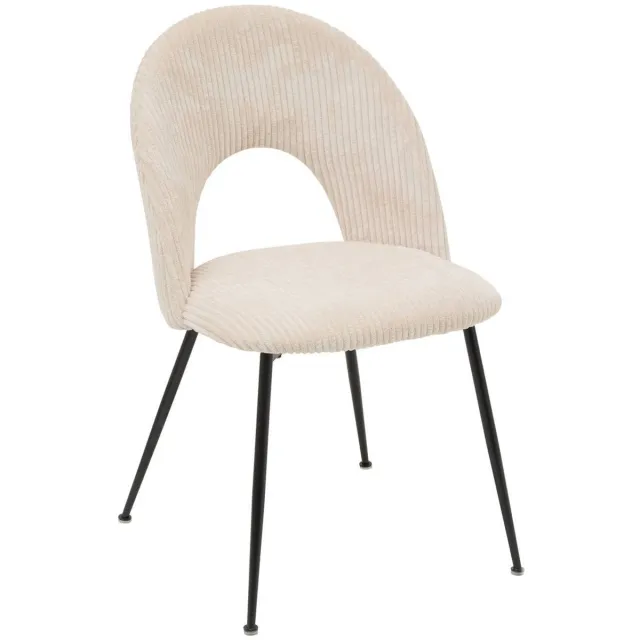 Atmosphera Créateur d'intérieur® Chaise Raven H.81cm beige Ivoire