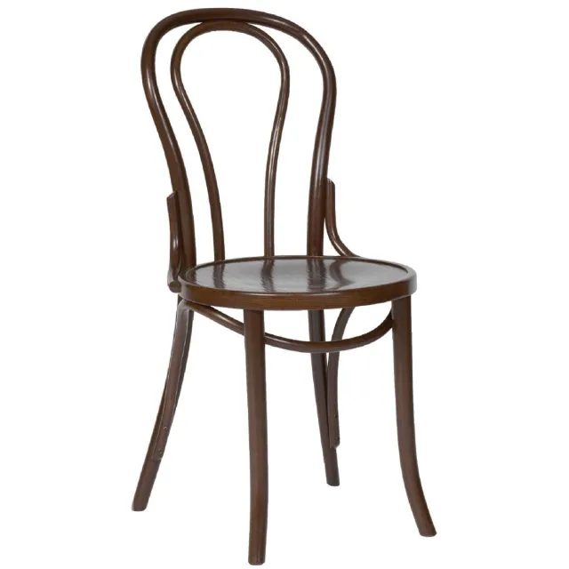 Fameg Buighouten Bistrostoelen Walnootkleur (2 Stuks) - Fameg Bruin