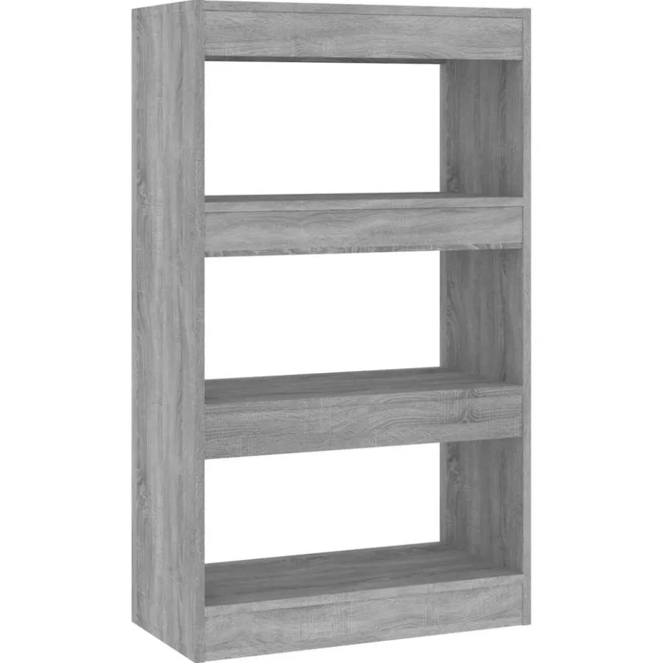 vidaXL Boekenkast/kamerscherm 60x30x103 cm spaanplaat grijs sonoma