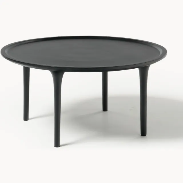 Westwing Collection Ronde salontafel Jeani van mangohout Zwart