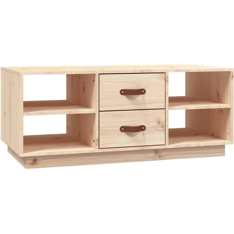 vidaXL Salontafel 100x50x41 cm massief grenenhout bruin