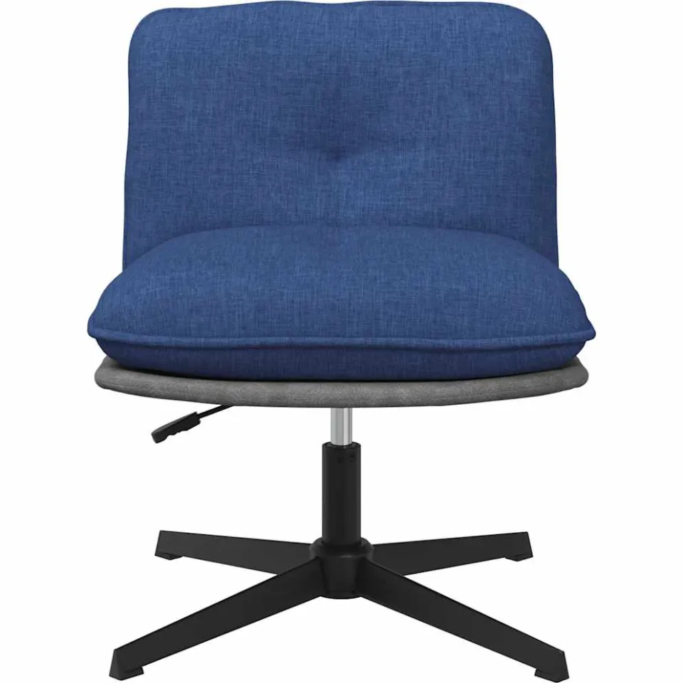vidaXL Kantoorstoel draaibaar stof blauw
