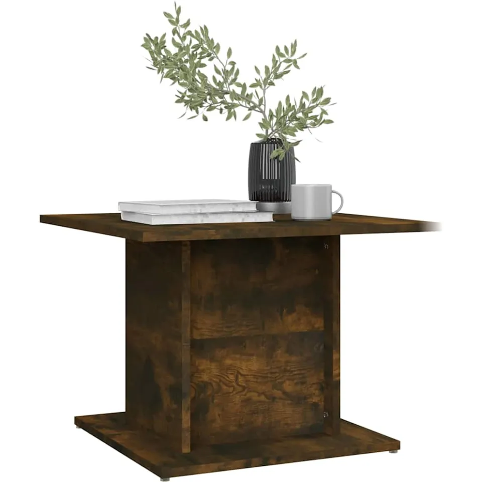 vidaXL Salontafel 55,5x55,5x40 cm bewerkt hout gerookt eikenkleurig, foto 3