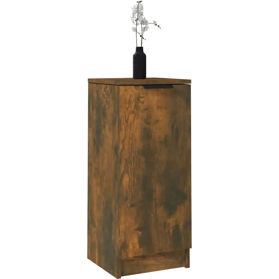 vidaXL Dressoirs 2 st 30x30x70 cm bewerkt hout gerookt eikenkleurig, foto 4