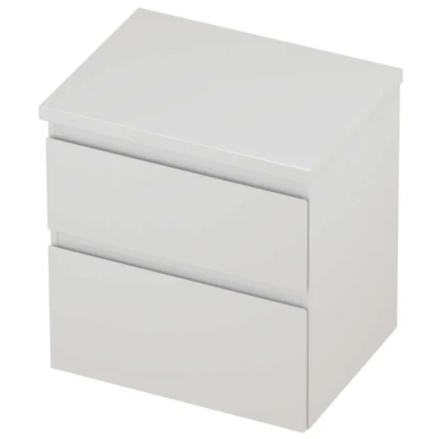 Proline Deck Badmeubelset Asymmetrisch 60x46x55 cm Hoogglans Wit