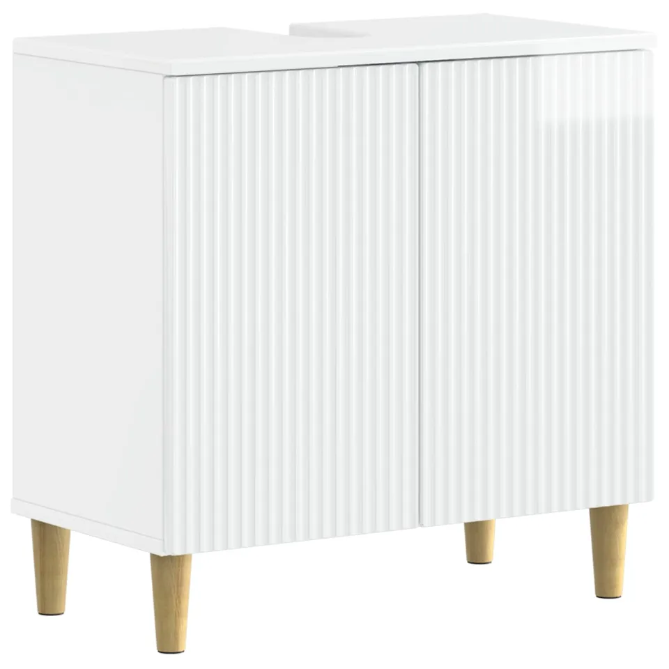 vidaXL Badkamer wastafelkast ARNHEM Hoogglans Wit 59,5 x 31,5 x 59 cm, foto 3