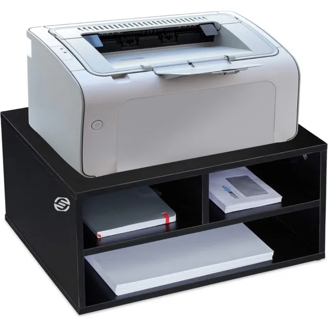 Equivera Printertafel - Printerkast - Printer Tafel - Tafel Voor Printer zwart