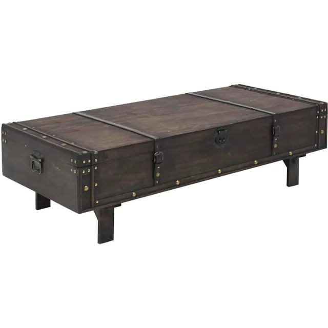 vidaXL Salontafel vintage stijl 120x55x35 cm multiplex Bruin