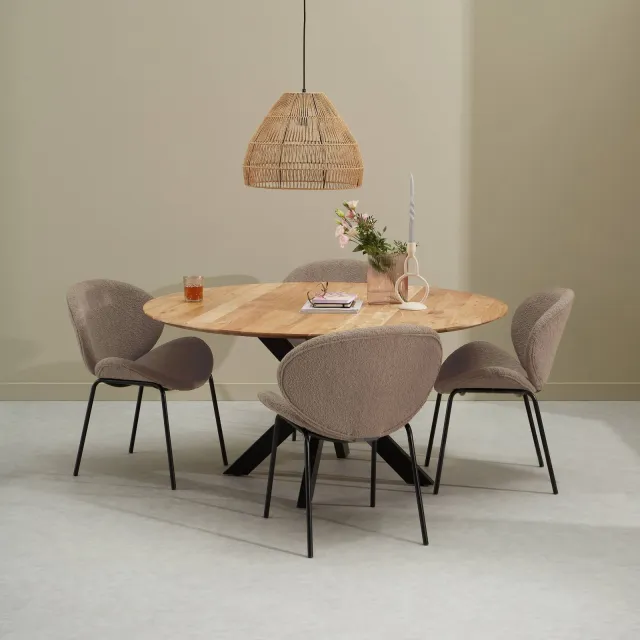 NOUS Living eetkamertafel (150 cm) Jorah Naturel