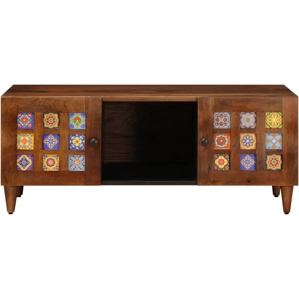 vidaXL Salontafel Bruin 100 x 54 x 40 cm Massief Mango Hout, foto 4