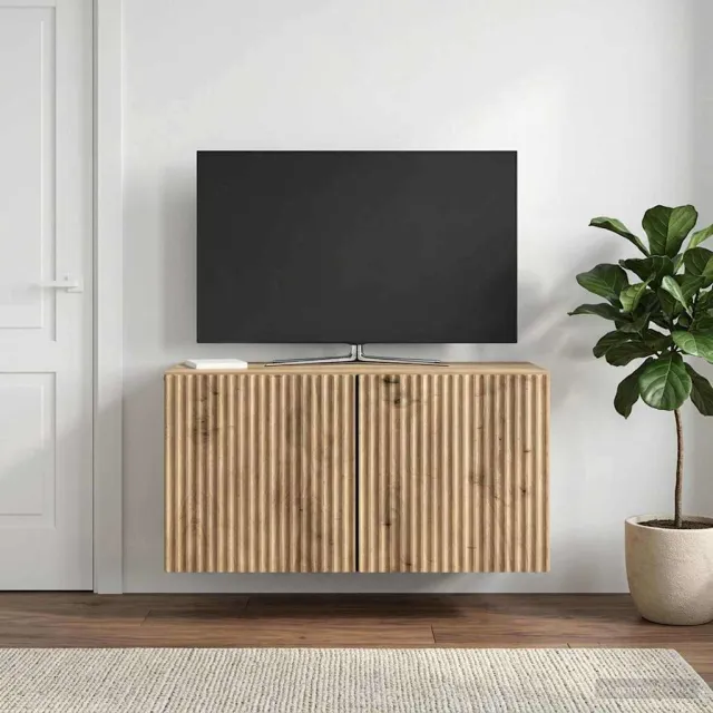 vidaXL Wandbeugel TV-kast 59,5 x 31 x 30 cm Artisanaal eiken Bruin