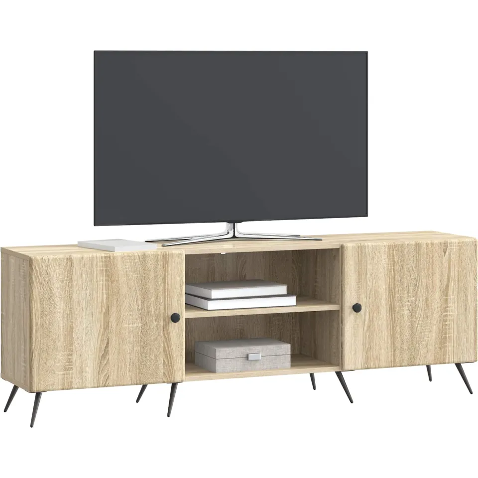vidaXL TV-kast 150 x 31 x 50 cm Sonoma Eiken Bewerkt hout Bruin