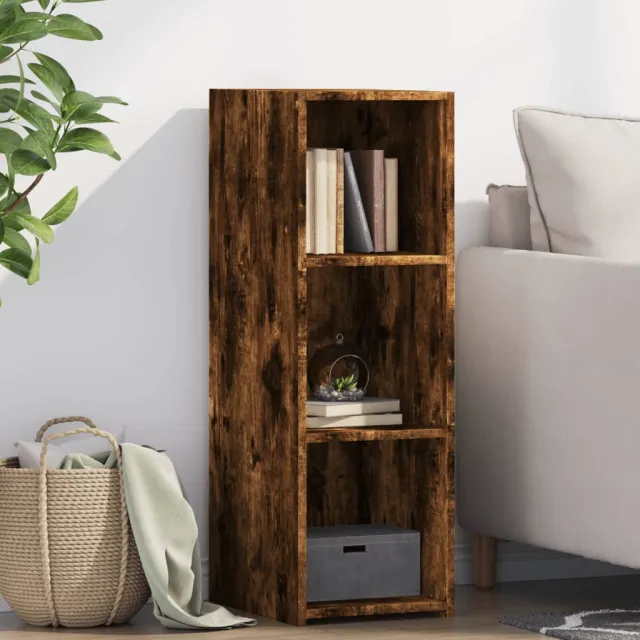 vidaXL Dressoir 30x41x93 cm bewerkt hout gerookt eikenkleurig, foto 2