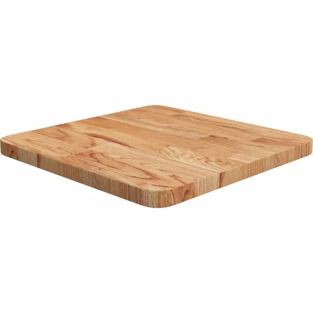 vidaXL Tafelblad vierkant 40x40x2,5cm massief eiken lichtbruin