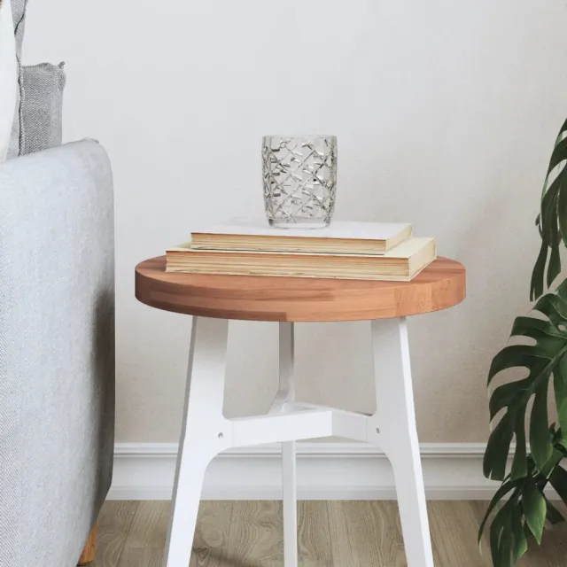 vidaXL Tafelblad rond Ø30x2,5 cm massief beukenhout bruin, foto 2