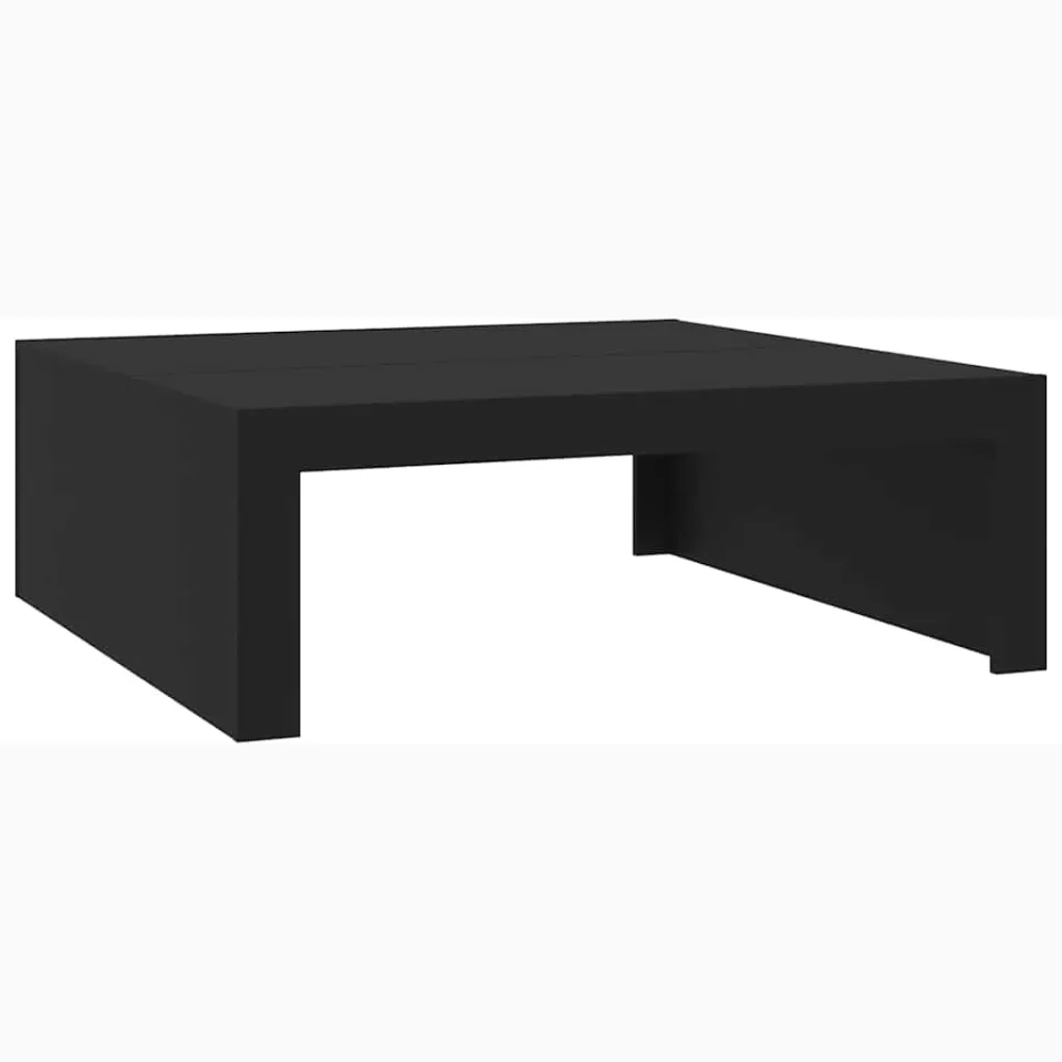 vidaXL Salontafel 100x100x35 cm bewerkt hout zwart, foto 4