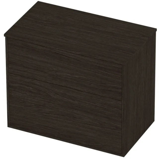 Proline Deck Badmeubelset Voor Grepen Asymmetrisch Kader 80x46x67 cm Mokka Oak Eiken