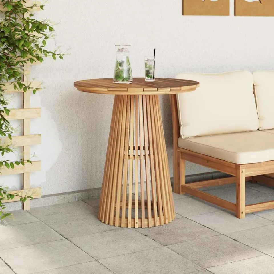 vidaXL Bijzettafel Bruin 70 x 70 x 75 cm Massief Teakhout, foto 4