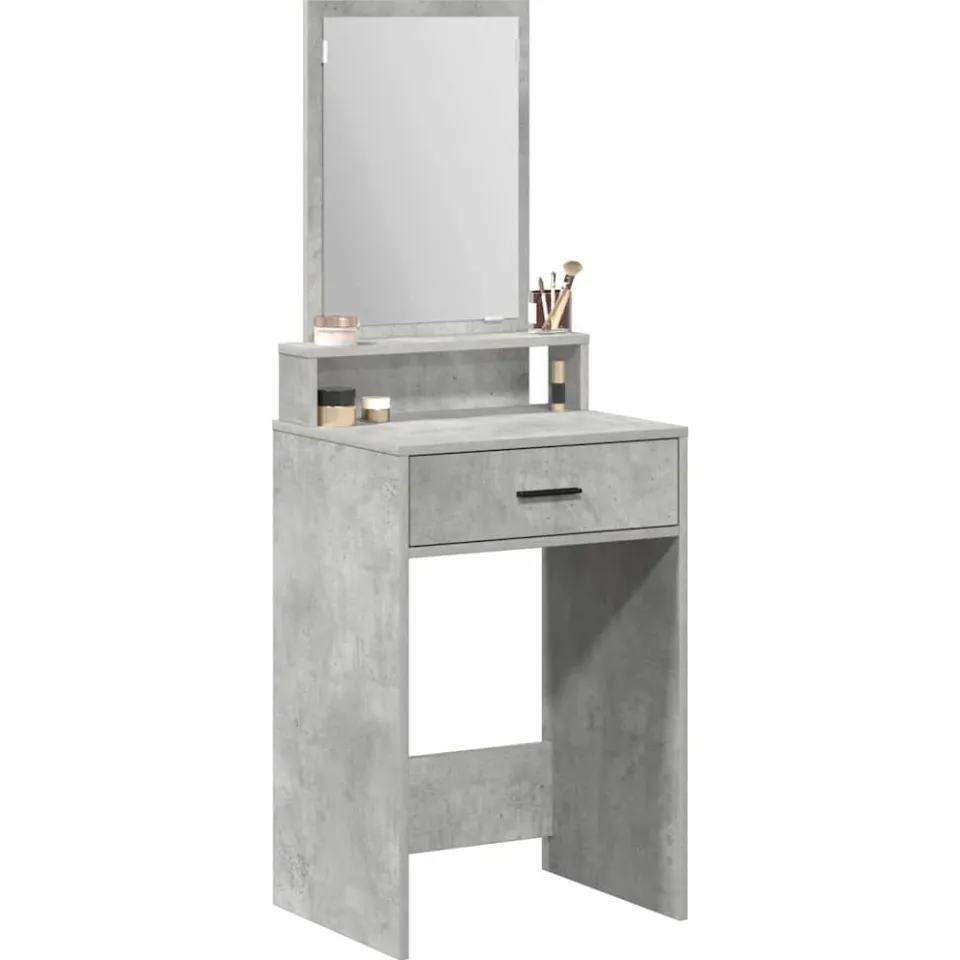 vidaXL Plafondtafel Beton Grijs 50 x 41 x 140 cm Bewerkt hout
