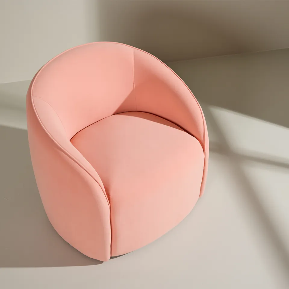 Nest living Giselle gestoffeerde fauteuil roze, foto 4