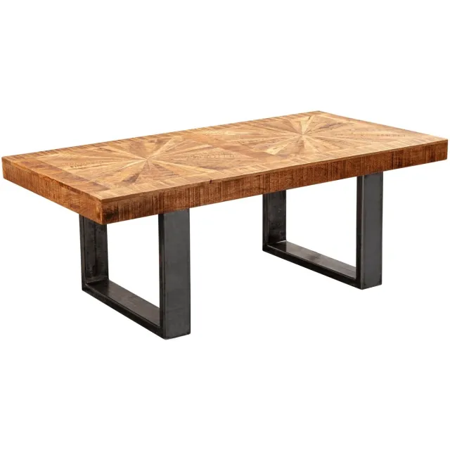 Sky Style Divana Salontafel Massief Rechthoek Bruin / Zwart