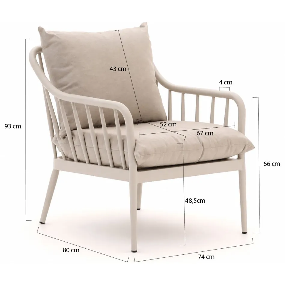 Manifesto Furniture Manifesto Celante lounge tuinstoel taupe, foto 2