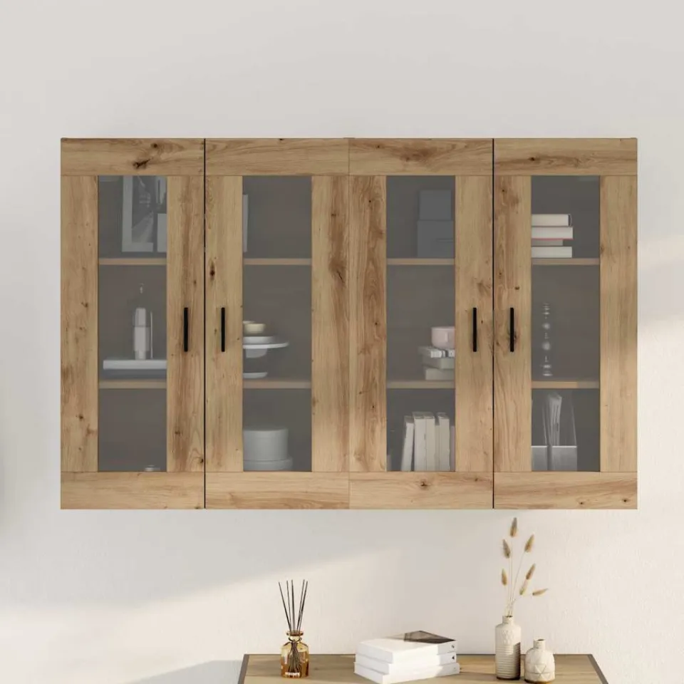 vidaXL Wandgemonteerde Kasten 2 st artisanaal eikenkleurig, foto 4