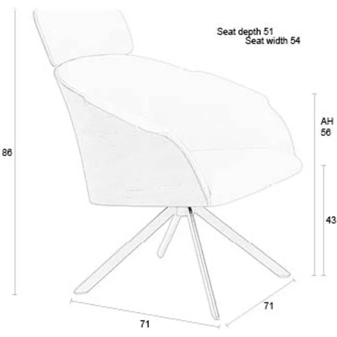 Zuiver fauteuil Frie beige, foto 2