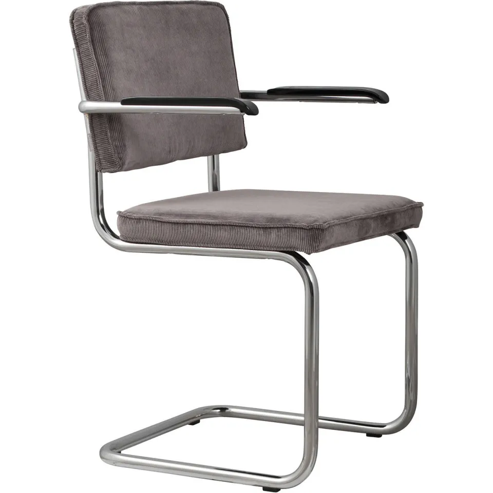 Zuiver eetkamerstoel Ridge Rib grijs