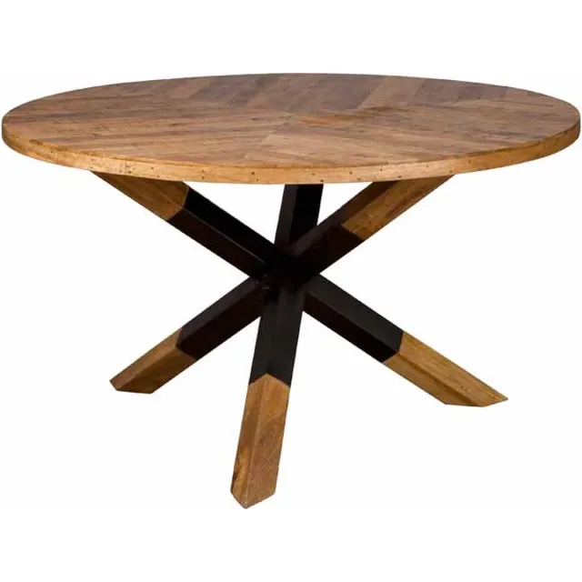 TOFF Viola round diningtable semi-wooden leg -130 - natural Naturel