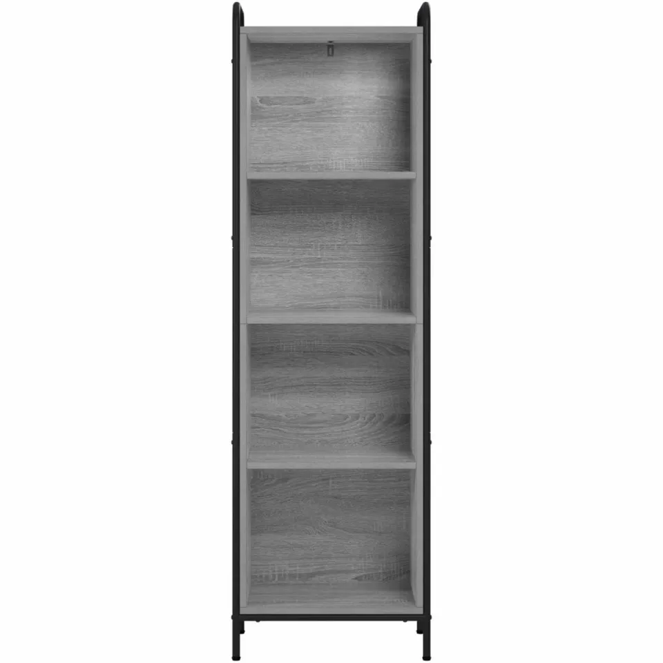 vidaXL Boekenkast 55,5 x 33 x 174 cm Bewerkt hout Grijs Sonoma