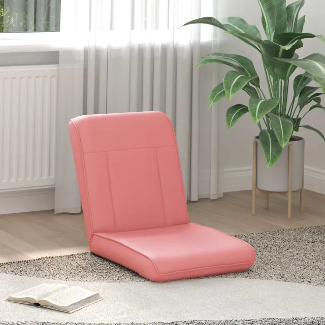 vidaXL Verstelbare vlo stoelen Roze Kunstleer