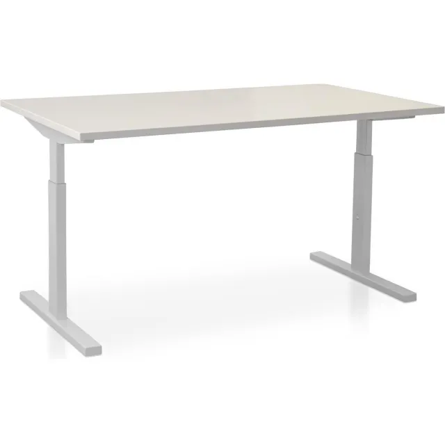 Start Pintado Rechthoek bureau instelbaar | Start Pintado | 160 x 80 cm | Frame wit - blad wit Wit frame - wit blad