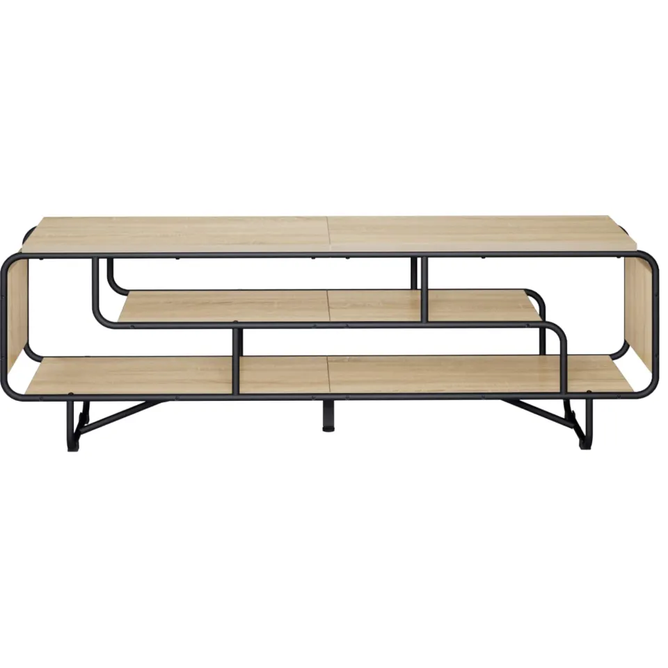 vidaXL TV-standaard 140 x 36 x 45 cm Sonoma Eiken Bewerkt hout