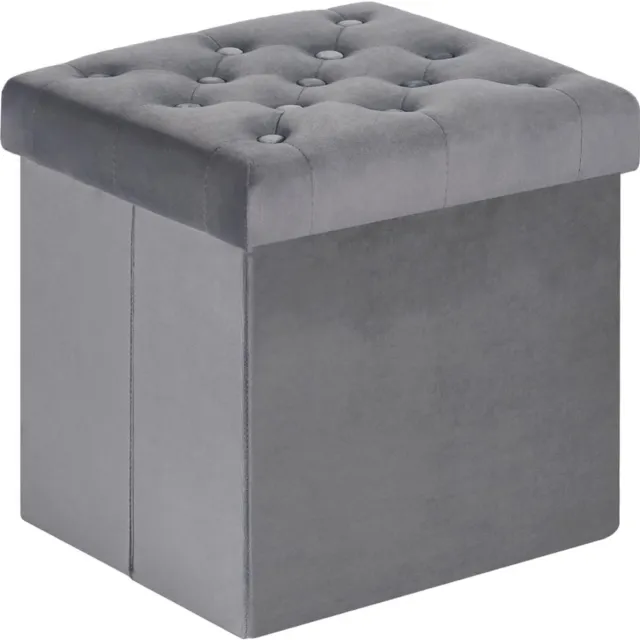 Mmp Voetenbankje of poef - Voetenbankje - Poef - Hockers en poefen - Grijs - 80cm x 40cm x 40 cm