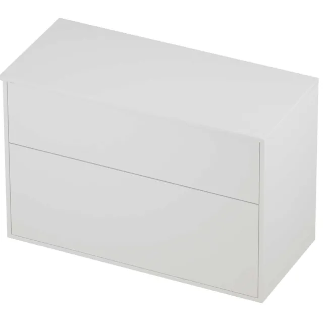 Proline Deck Badmeubelset Voor Grepen Asymmetrisch Kader 100x46x67 cm Mat White