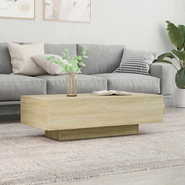 vidaXL Salontafel 100x49,5x31 cm bewerkt hout sonoma eikenkleurig Bruin