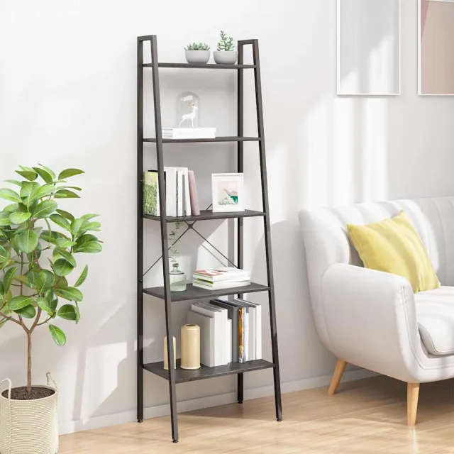 vidaXL Opbergmeubel met 5 lagen 56x35x174 cm zwart, foto 2