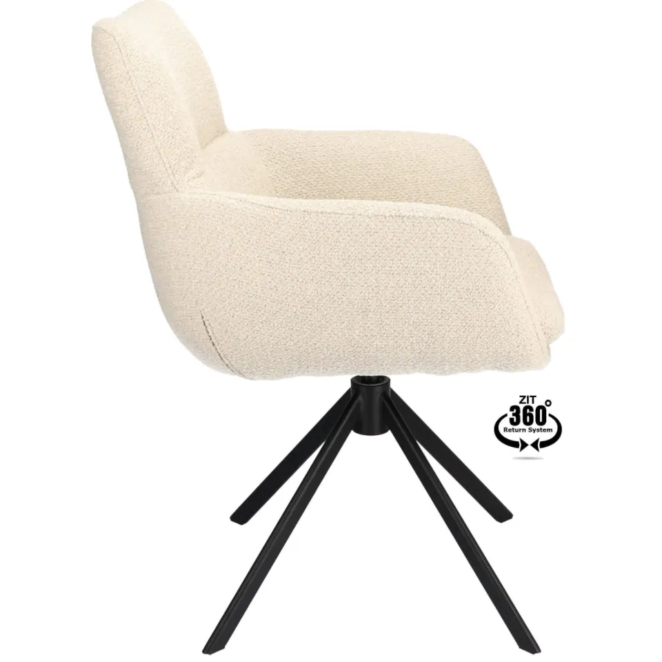 Wehkamp Home armstoel Sabi naturel, foto 4