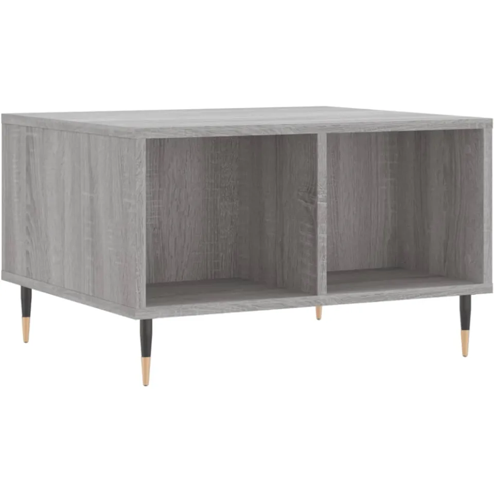 vidaXL Salontafel 60x50x36,5 cm bewerkt hout grijs, foto 3