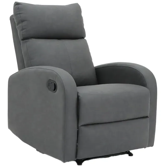 relaxfauteuil Myrthe taupe Zwart